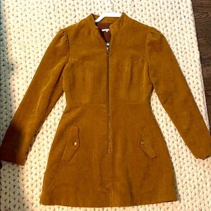 Corduroy Zip Dress